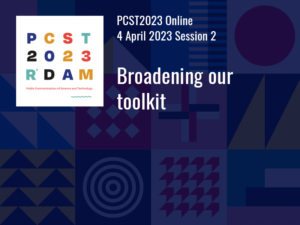 PCST2023 Online Broadening our toolkit