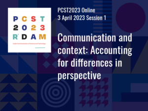 PCST2023 Online Communication and context
